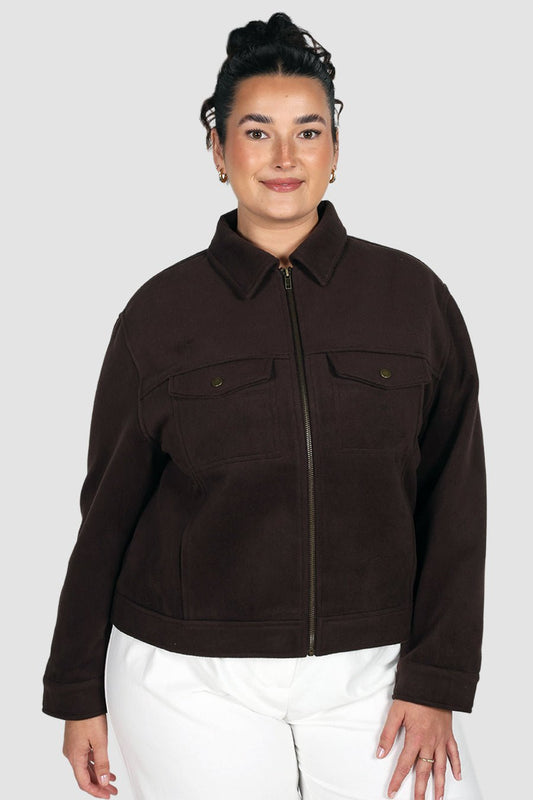 RHODES JACKET CHOCOLATE - Fayt The Label