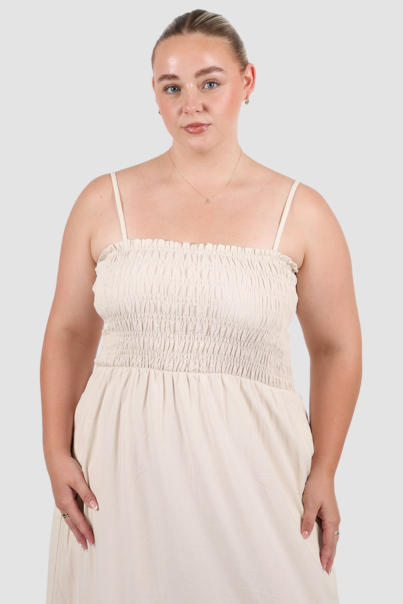 RILORA DRESS NEUTRAL - Fayt The Label