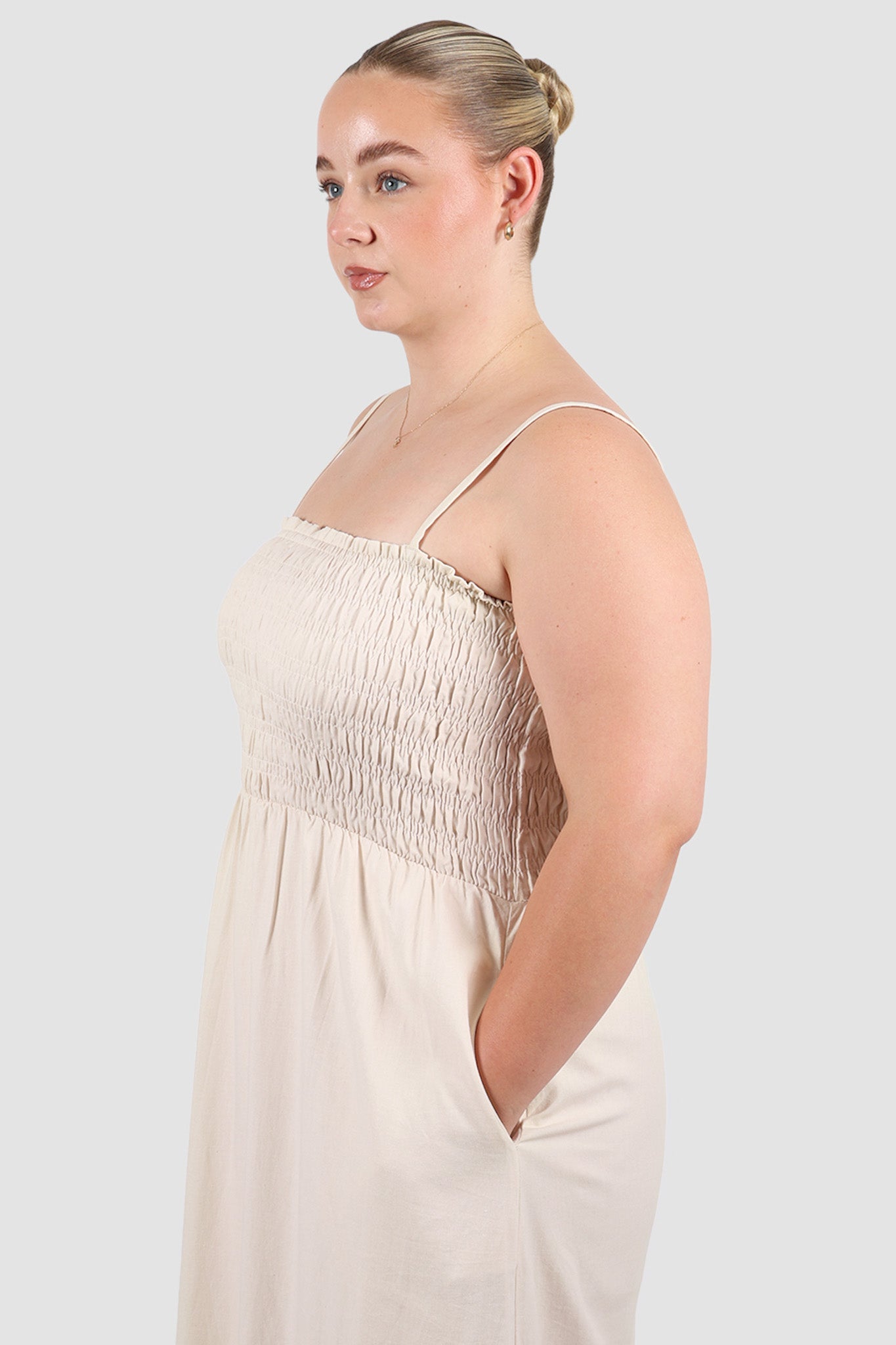 RILORA DRESS NEUTRAL - Fayt The Label