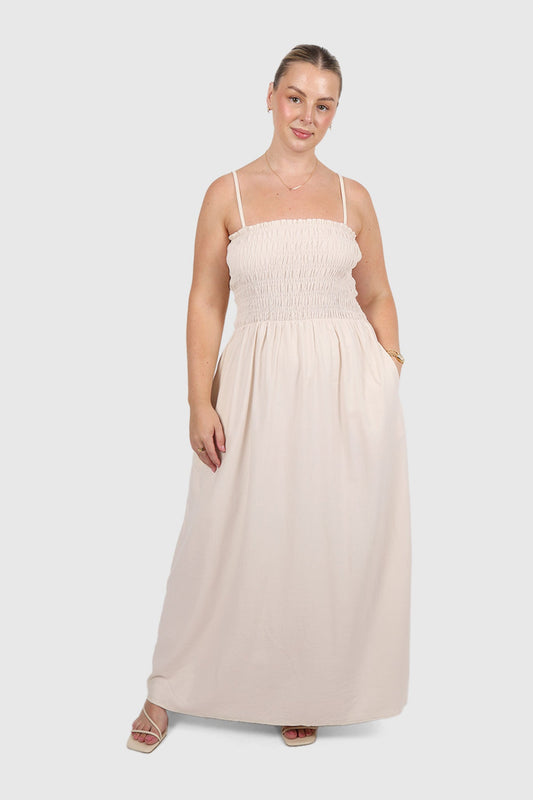 RILORA DRESS NEUTRAL - Fayt The Label