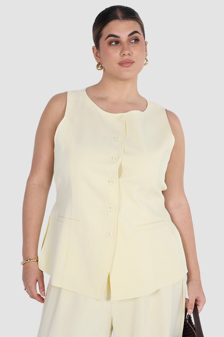 ROMIE VEST BABY YELLOW - Fayt The Label