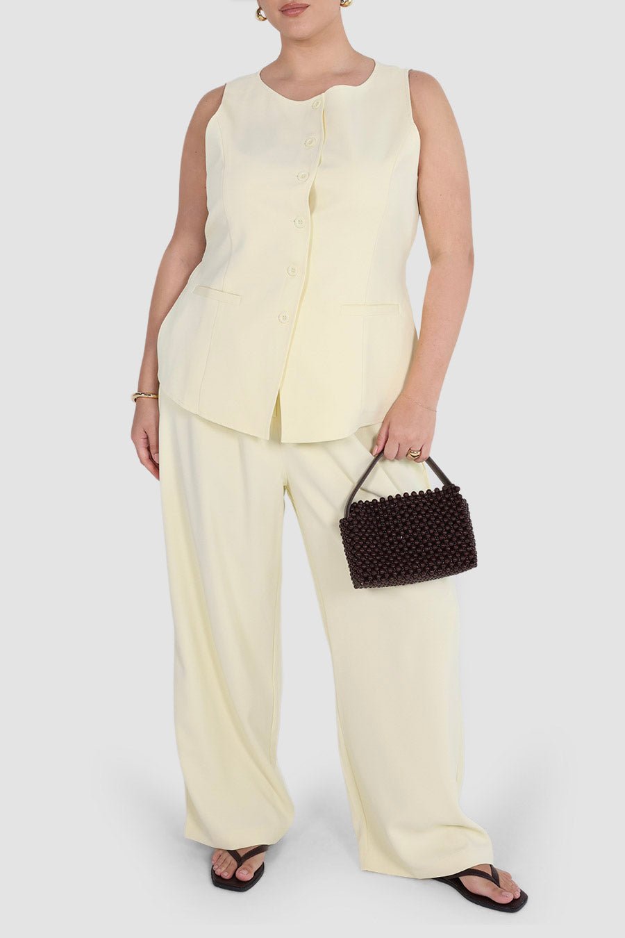 ROMIE VEST BABY YELLOW - Fayt The Label