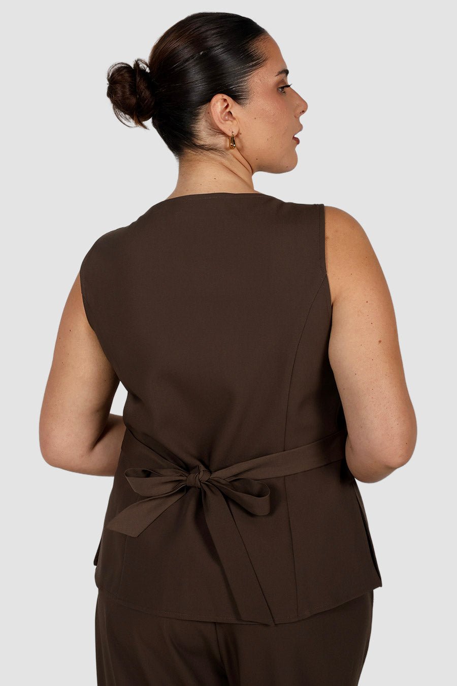 ROMIE VEST CHOCOLATE - Fayt The Label