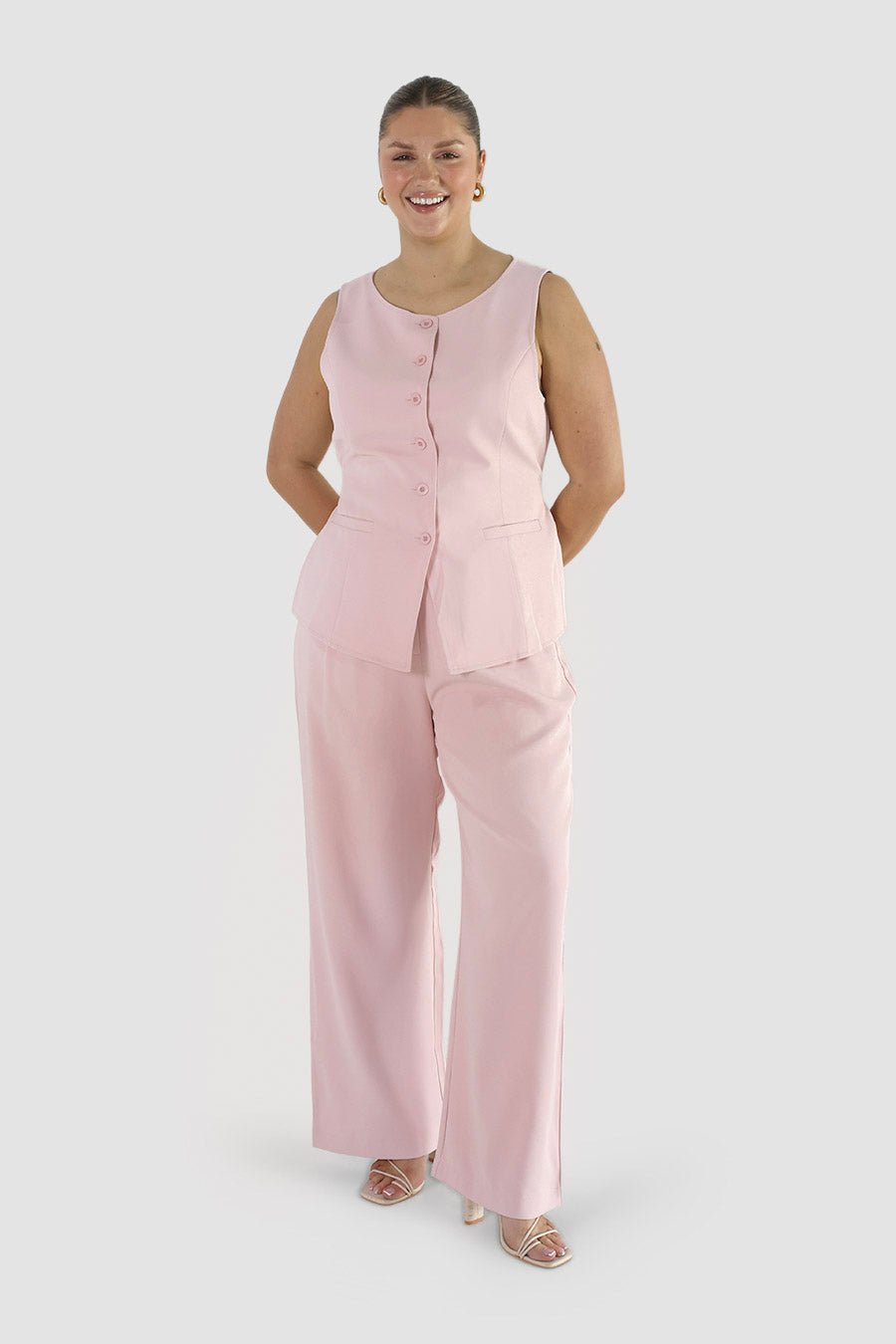 ROMIE VEST SOFT PINK - Fayt The Label