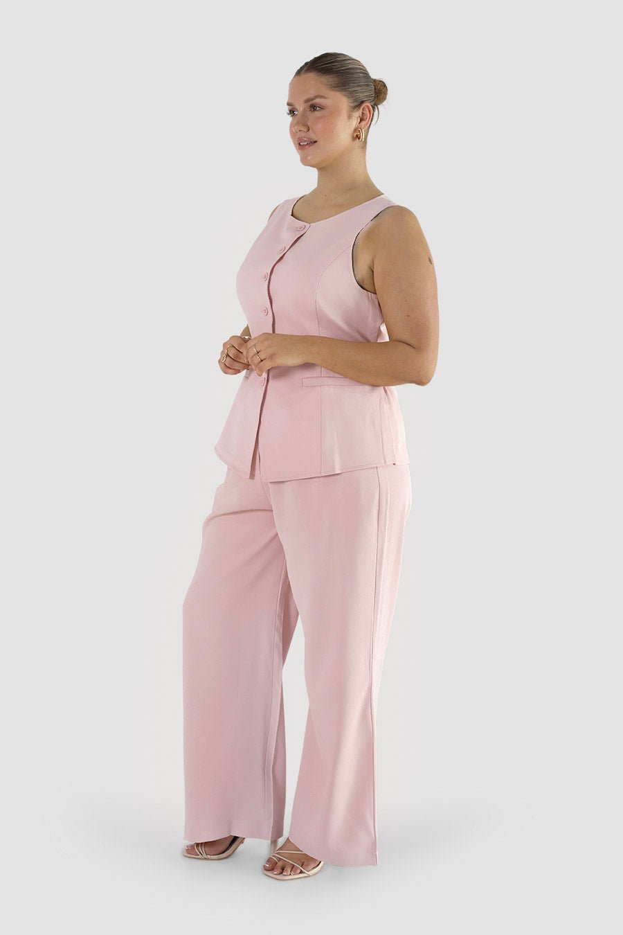ROMIE VEST SOFT PINK - Fayt The Label