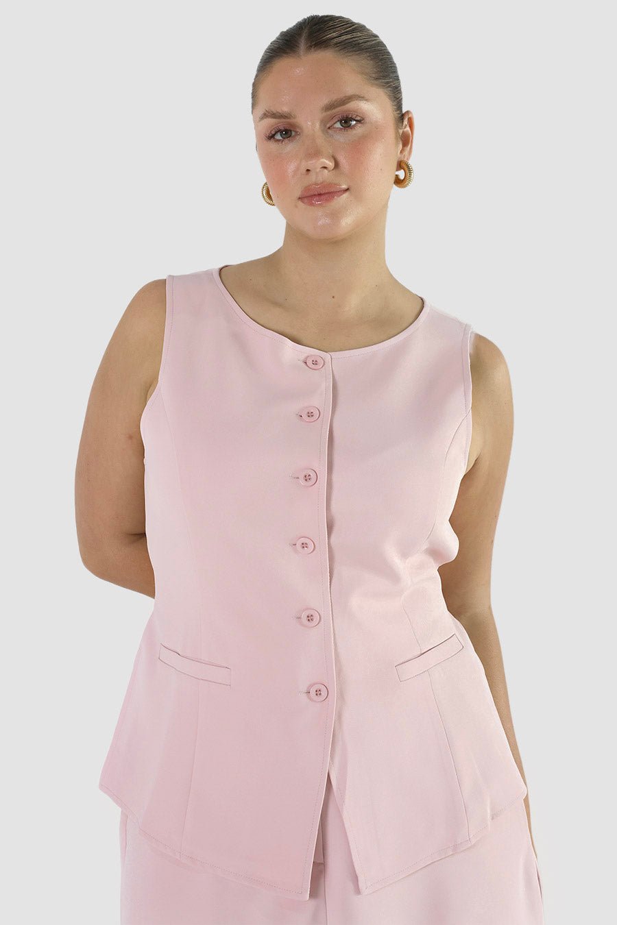 ROMIE VEST SOFT PINK - Fayt The Label