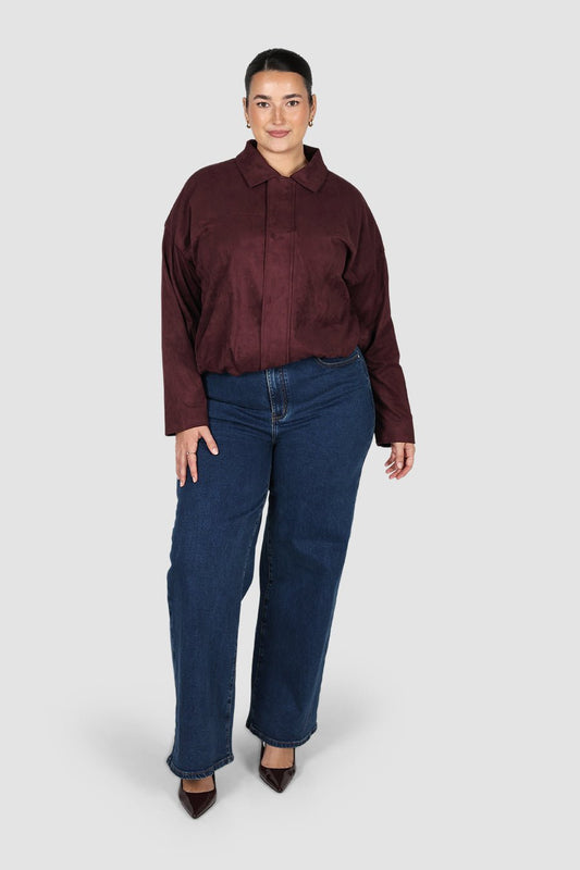 RORY BOMBER JACKET DEEP BURGUNDY - Fayt The Label