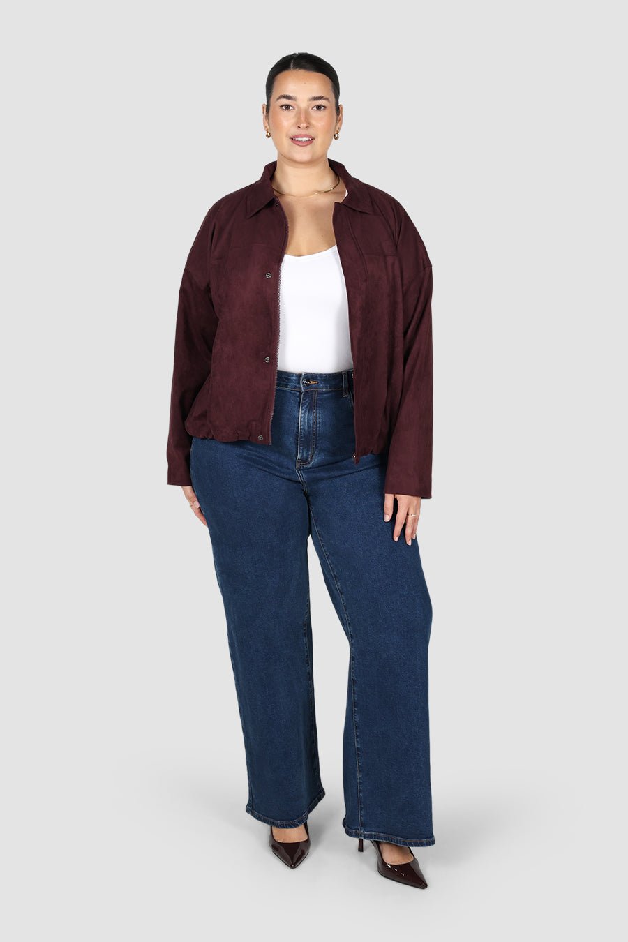 RORY BOMBER JACKET DEEP BURGUNDY - Fayt The Label
