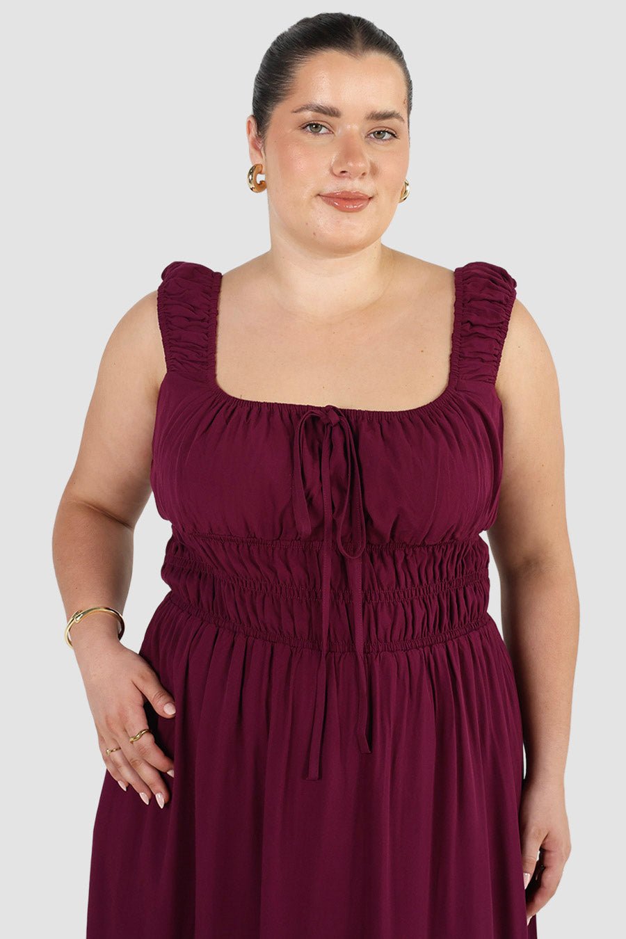 ROUX DRESS PLUM - Fayt The Label