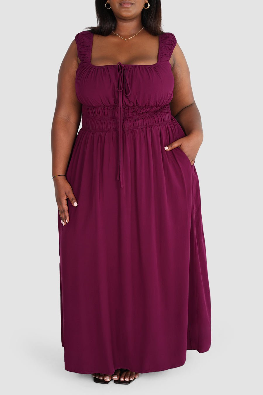 ROUX DRESS PLUM - Fayt The Label