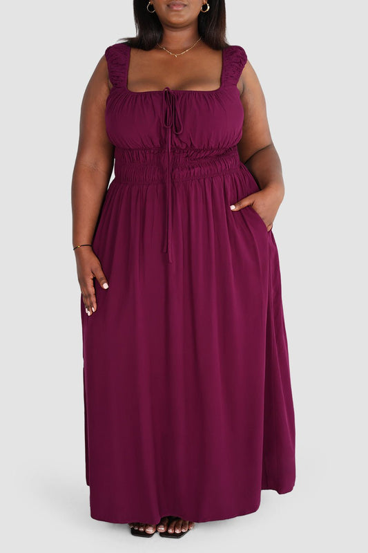 ROUX DRESS PLUM - Fayt The Label