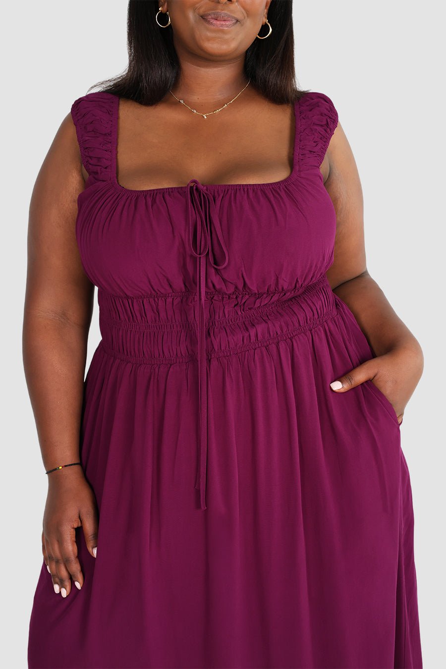 ROUX DRESS PLUM - Fayt The Label
