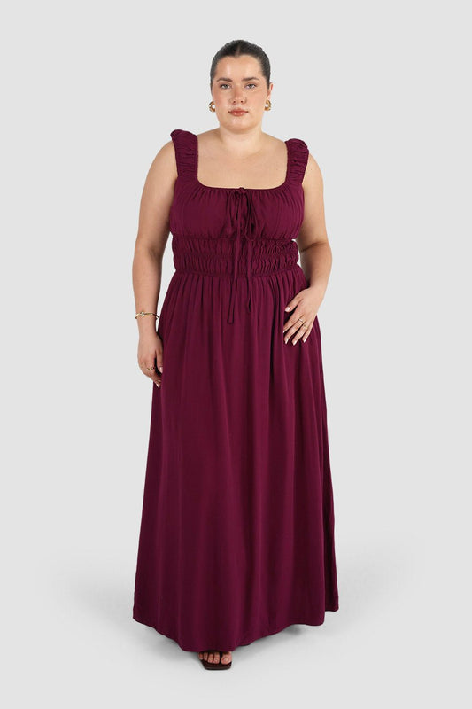 ROUX DRESS PLUM - Fayt The Label