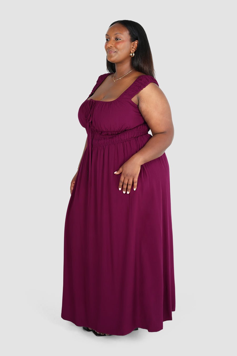 ROUX DRESS PLUM - Fayt The Label
