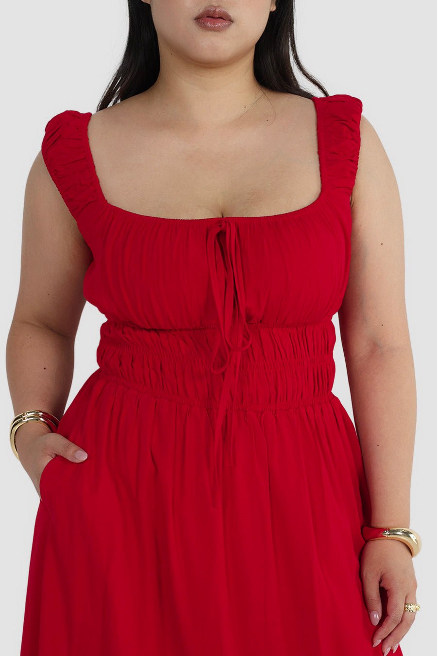 Red Rux ROUX DRESS RED - Fayt The Label
