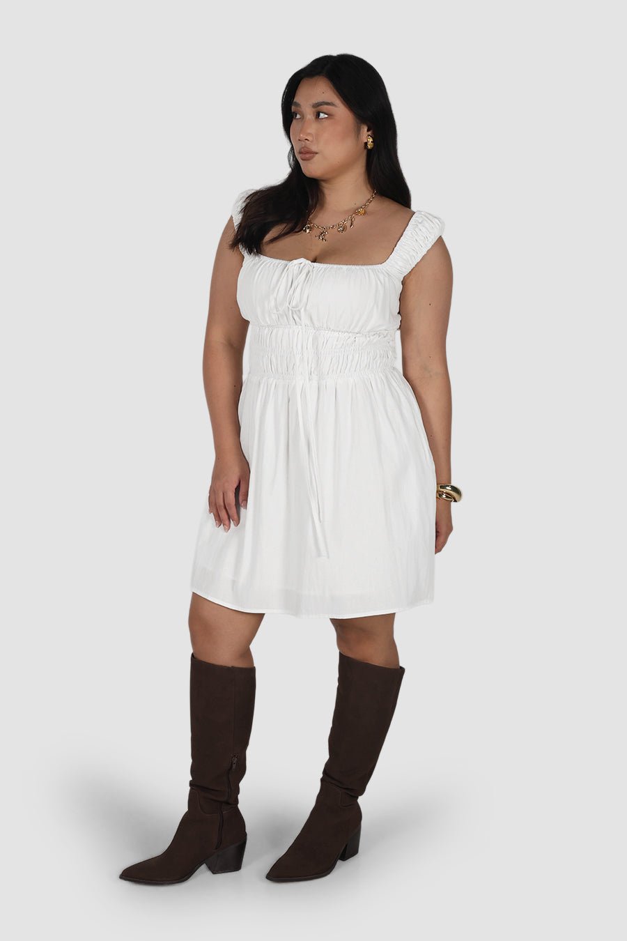 ROUX MINI DRESS WHITE - Fayt The Label