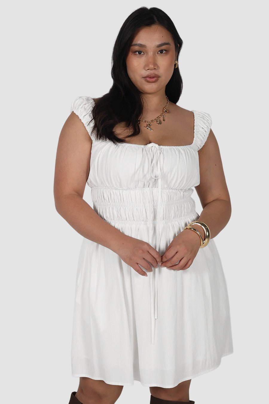 ROUX MINI DRESS WHITE - Fayt The Label