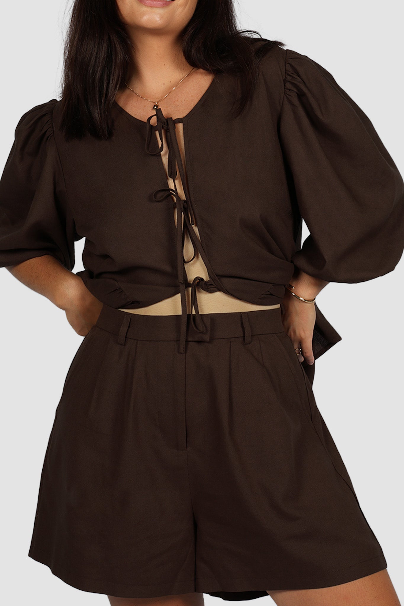 RUBEN SHORTS ESPRESSO - Fayt The Label