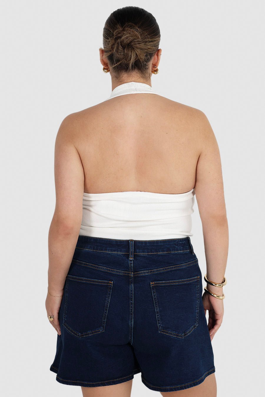 RYDER DENIM SHORTS ULTRA DARK BLUE - Fayt The Label