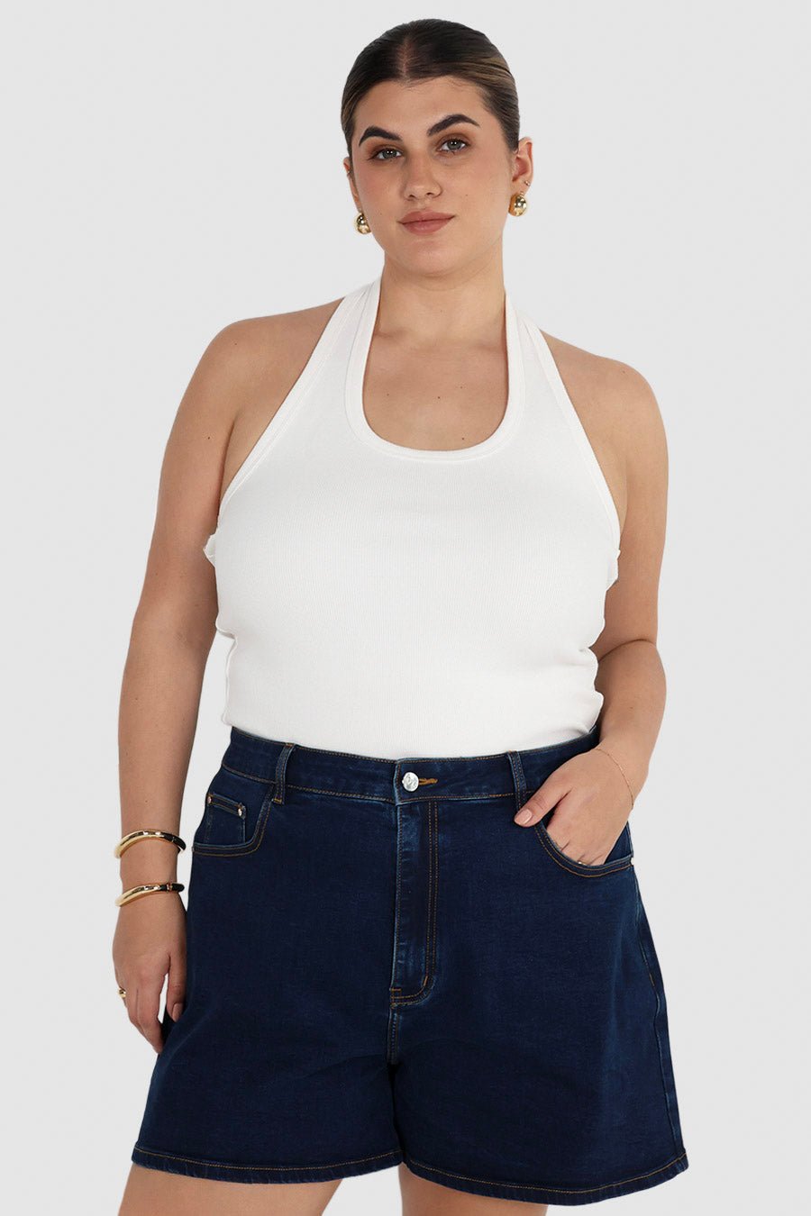 RYDER DENIM SHORTS ULTRA DARK BLUE - Fayt The Label