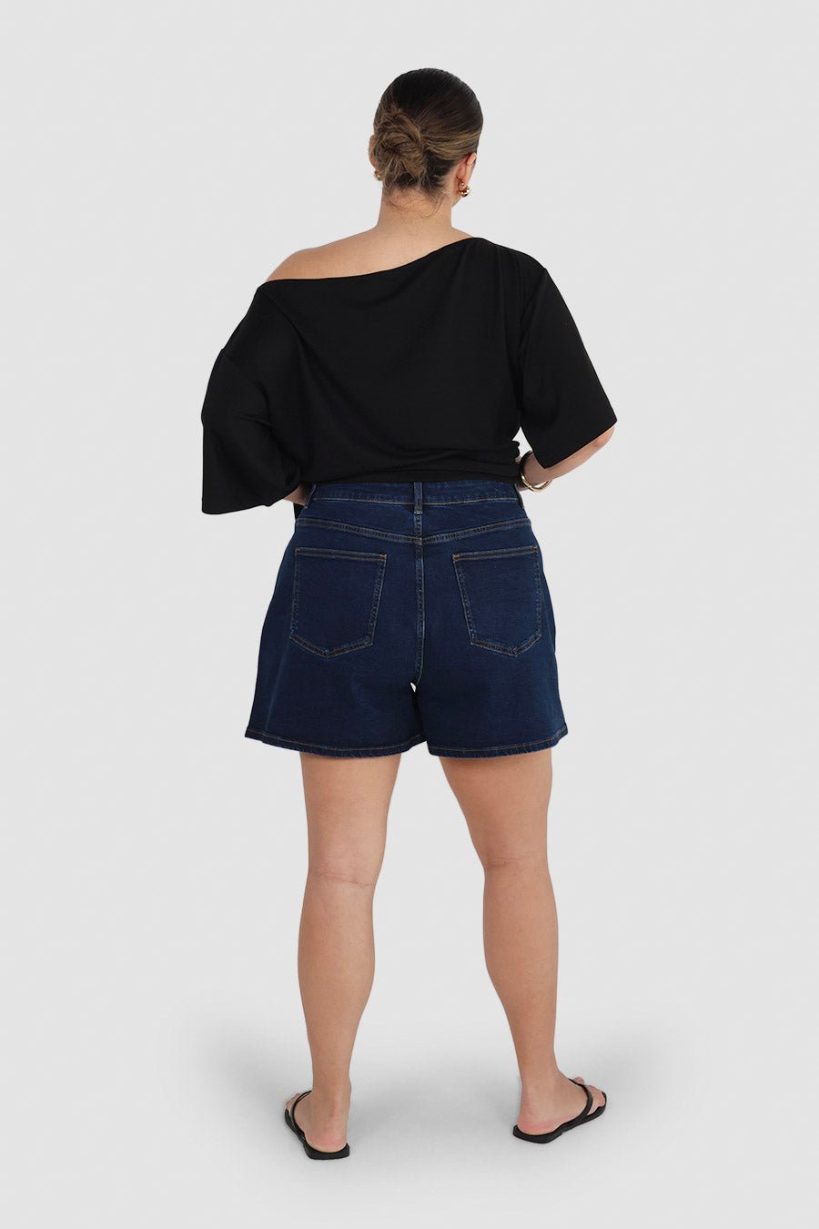RYDER DENIM SHORTS ULTRA DARK BLUE - Fayt The Label