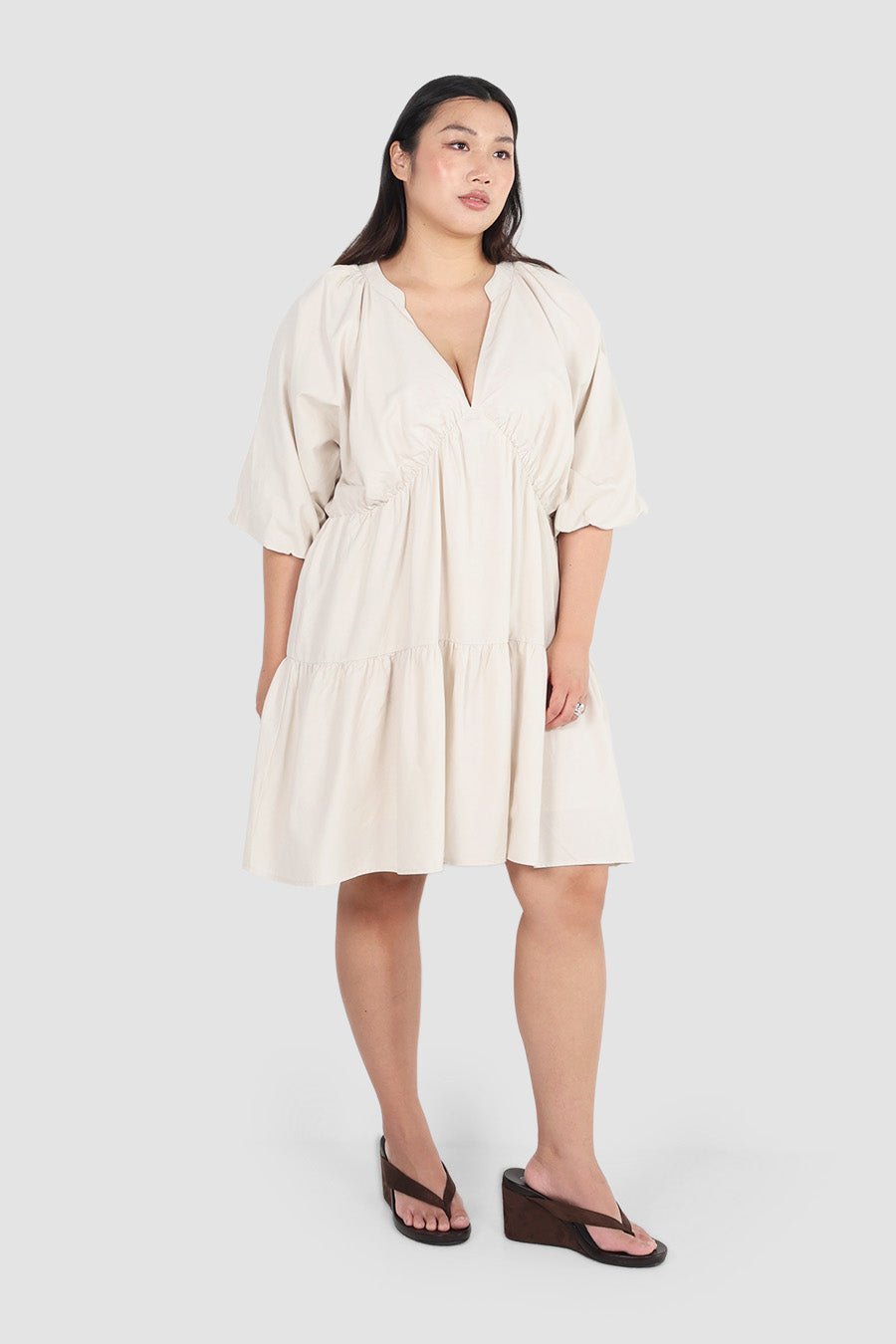 SALORA DRESS NEUTRAL - Fayt The Label