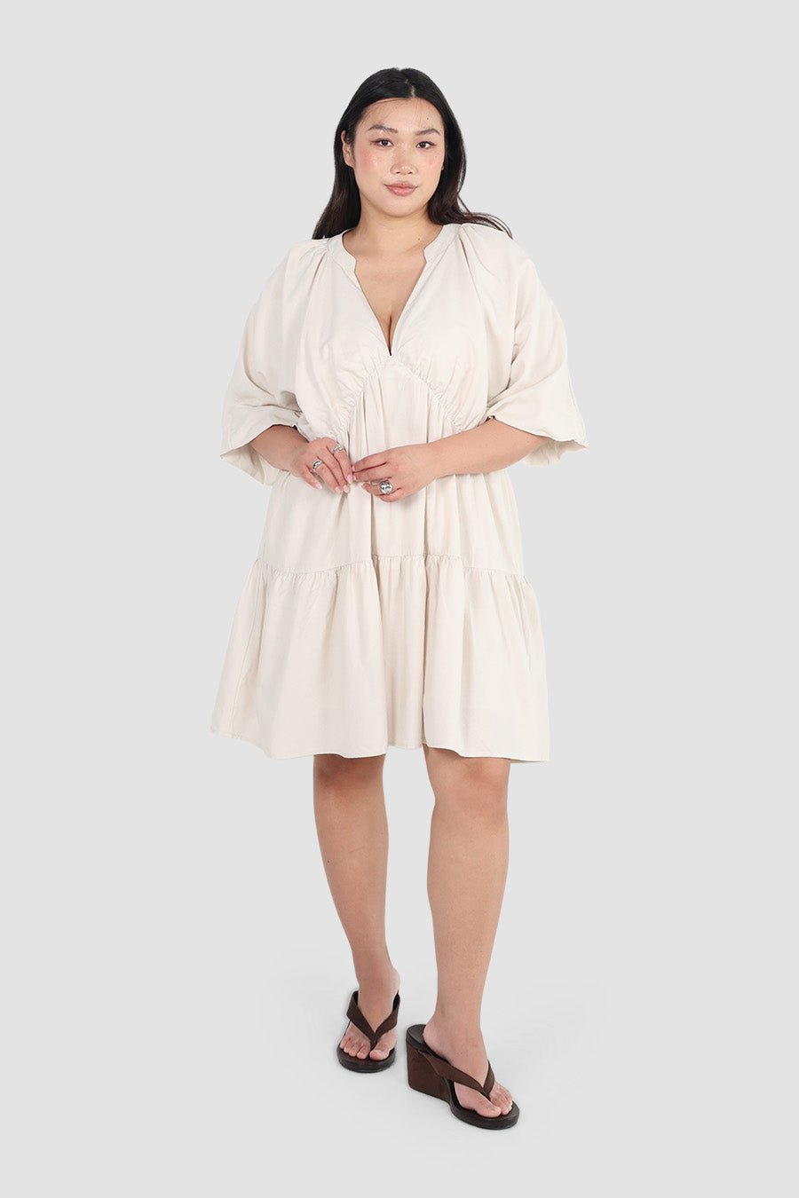 SALORA DRESS NEUTRAL - Fayt The Label