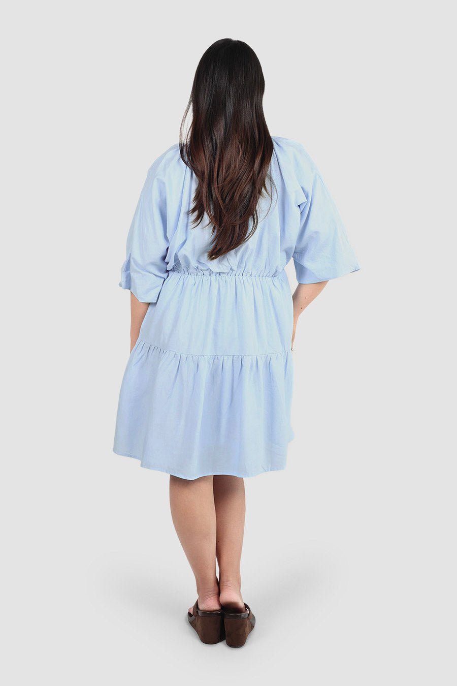 SALORA DRESS SOFT BLUE - Fayt The Label