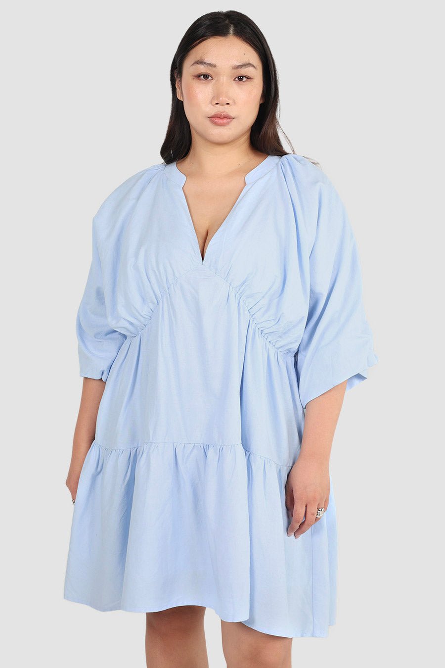 SALORA DRESS SOFT BLUE - Fayt The Label