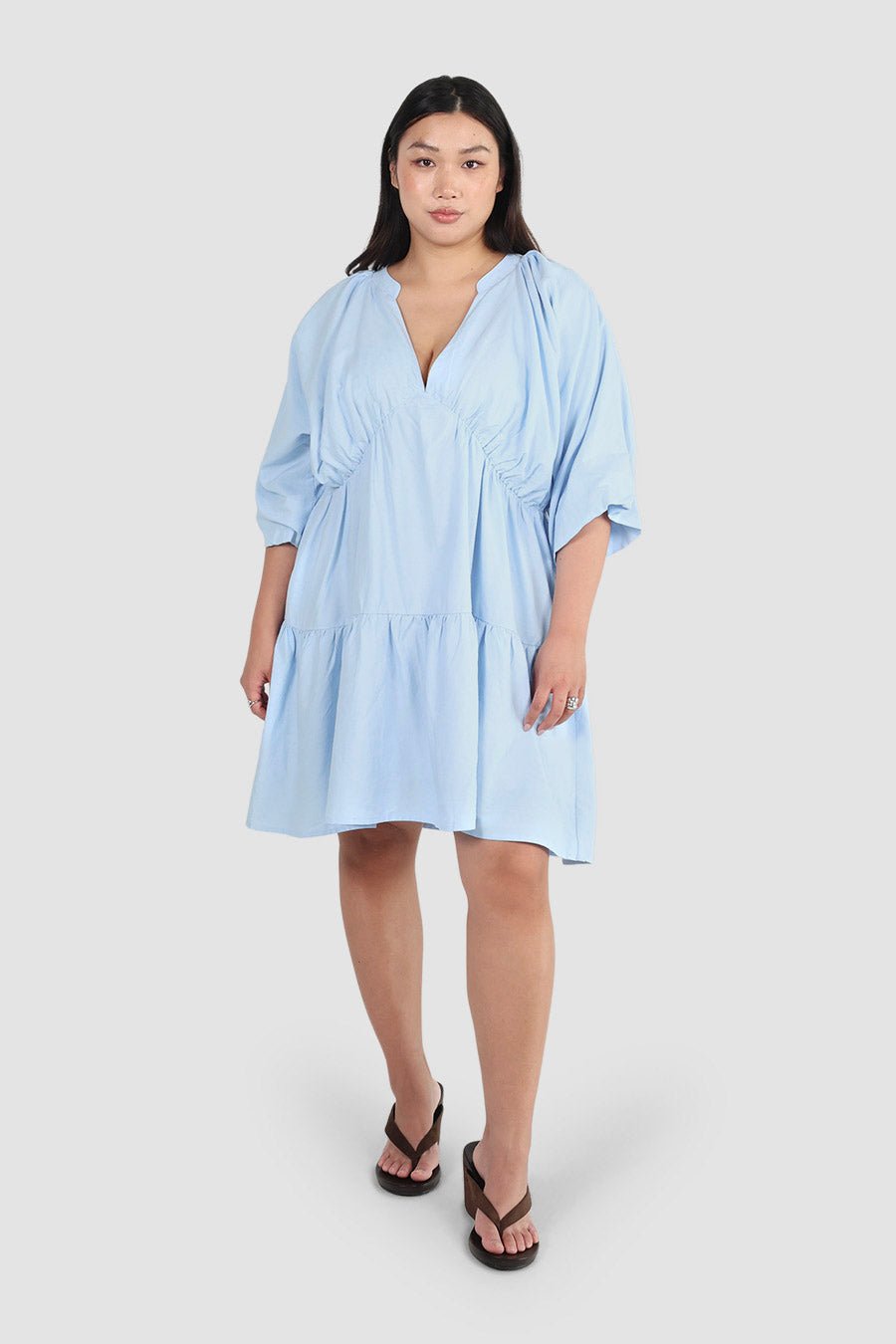 SALORA DRESS SOFT BLUE - Fayt The Label