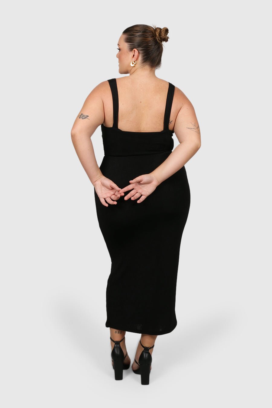 SASCHA DRESS BLACK - Fayt The Label