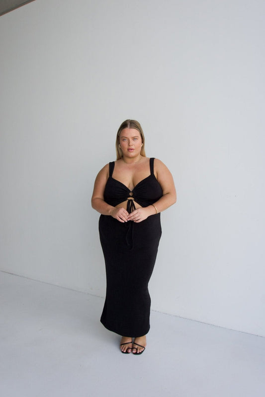 SASCHA DRESS BLACK - Fayt The Label