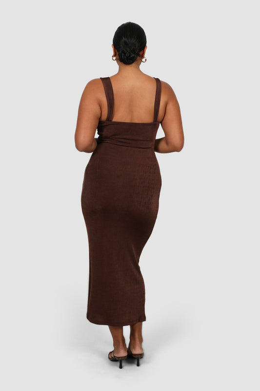 SASCHA DRESS ESPRESSO - Fayt The Label
