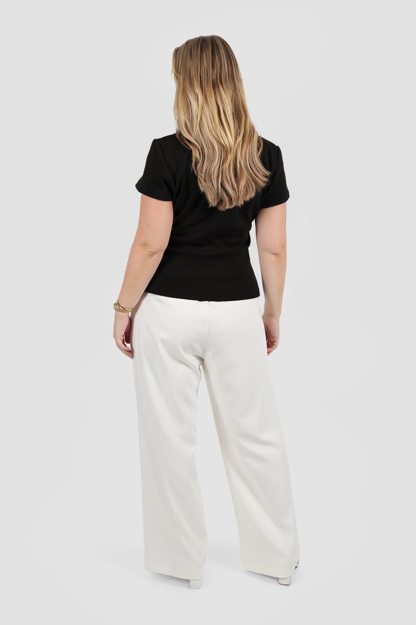 SAVANNAH RIB TEE BLACK - Fayt The Label