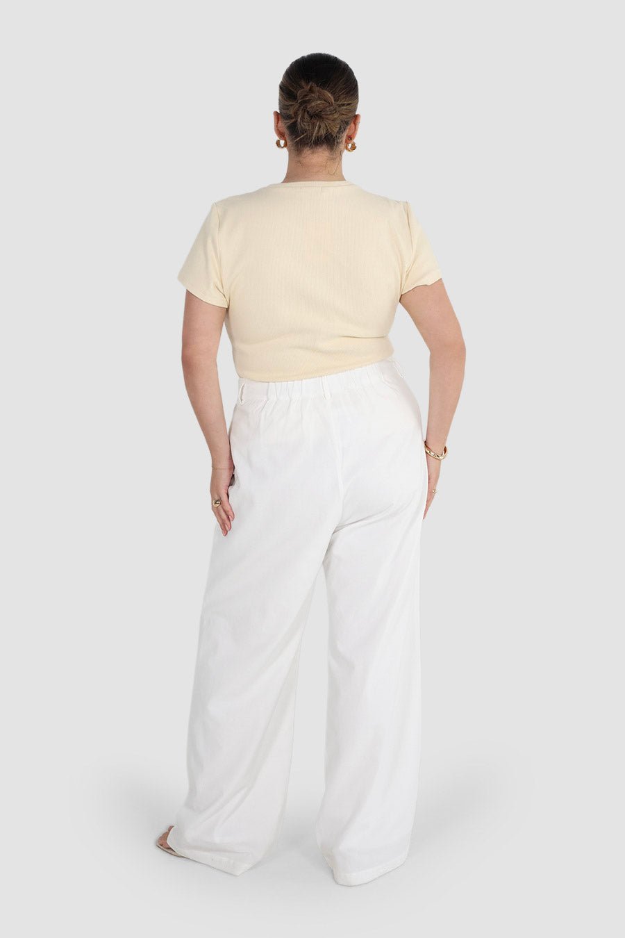 SAVANNAH RIB TEE VANILLA - Fayt The Label