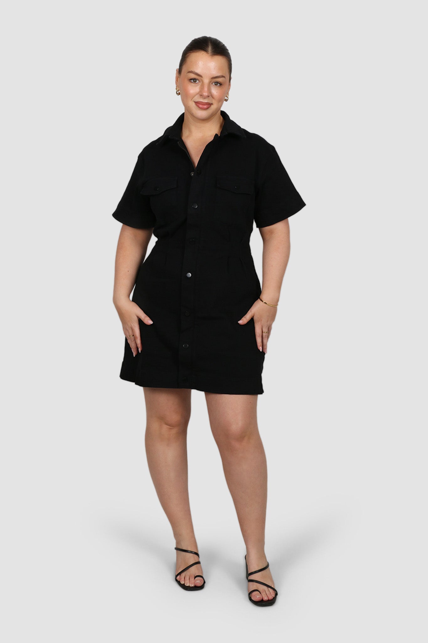 SAVEIRA DENIM DRESS BLACKOUT - Fayt The Label