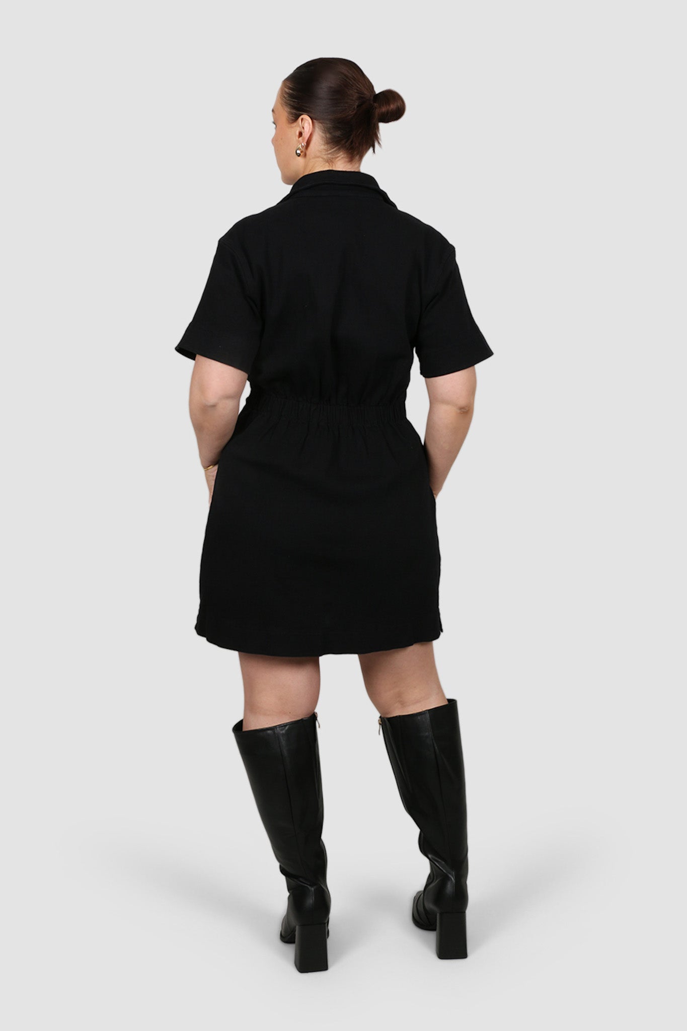 SAVEIRA DENIM DRESS BLACKOUT - Fayt The Label