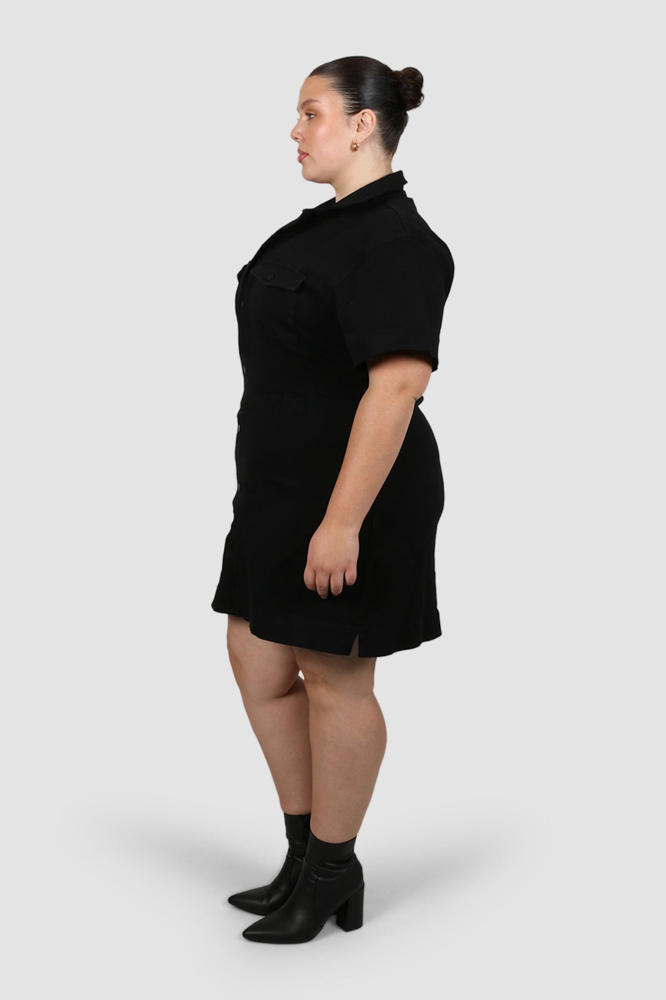 SAVEIRA DENIM DRESS BLACKOUT - Fayt The Label