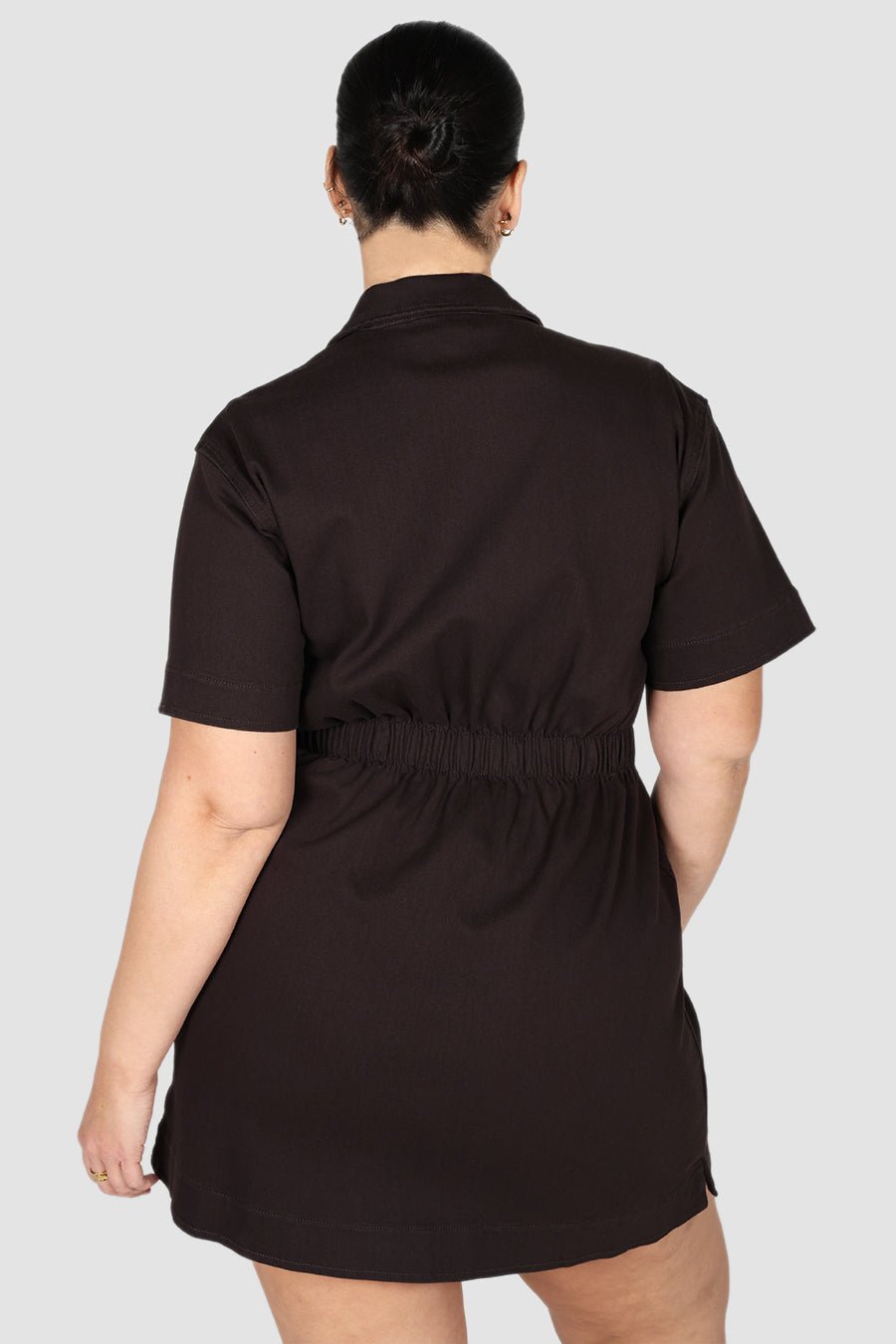 SAVEIRA DENIM DRESS ESPRESSO - Fayt The Label