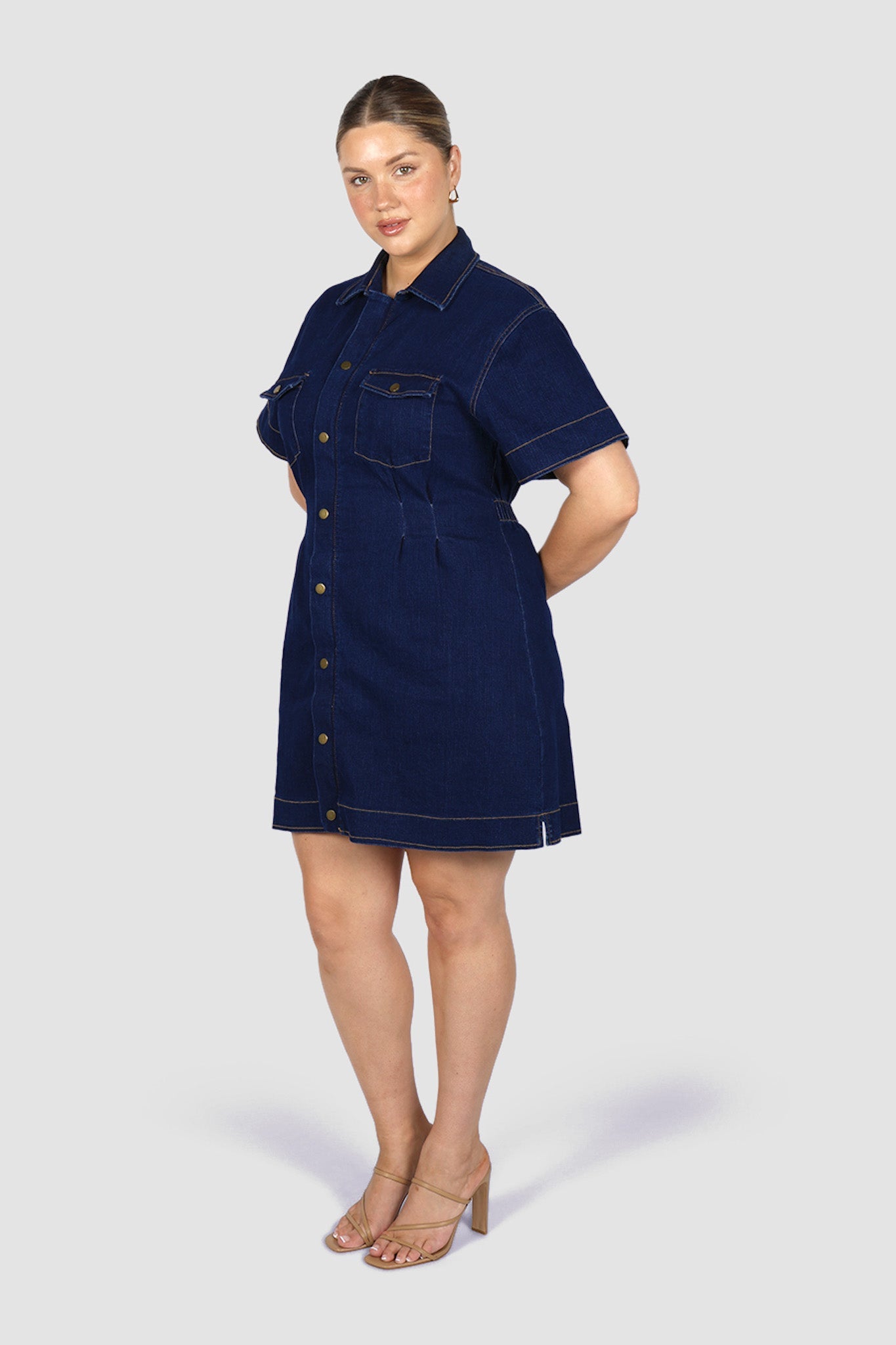 SAVEIRA DENIM DRESS MIDNIGHT - Fayt The Label