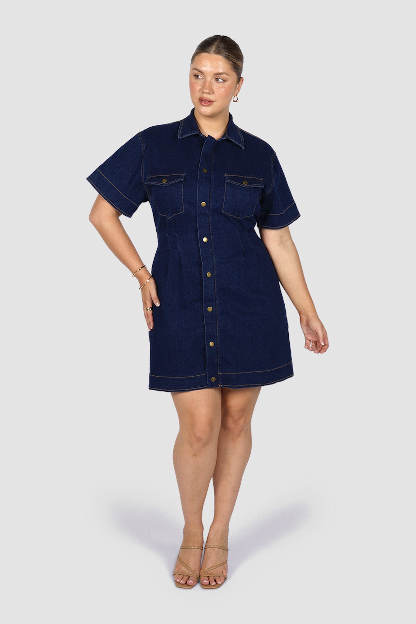 SAVEIRA DENIM DRESS MIDNIGHT - Fayt The Label