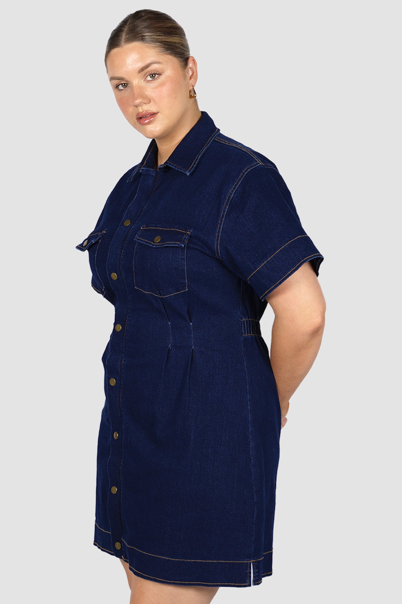 SAVEIRA DENIM DRESS MIDNIGHT - Fayt The Label