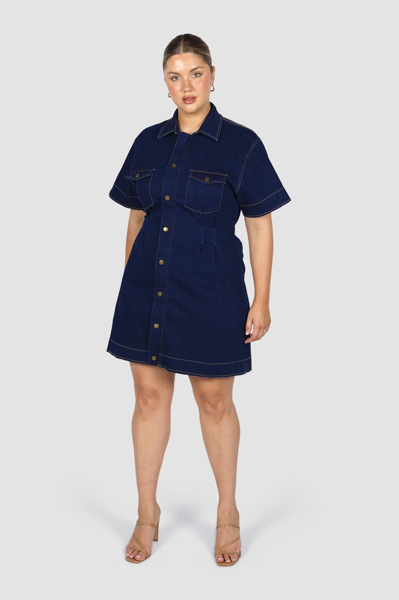 SAVEIRA DENIM DRESS MIDNIGHT - Fayt The Label