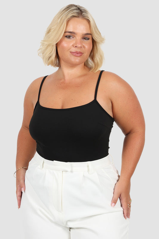 SAWYER BODYSUIT BLACK - Fayt The Label