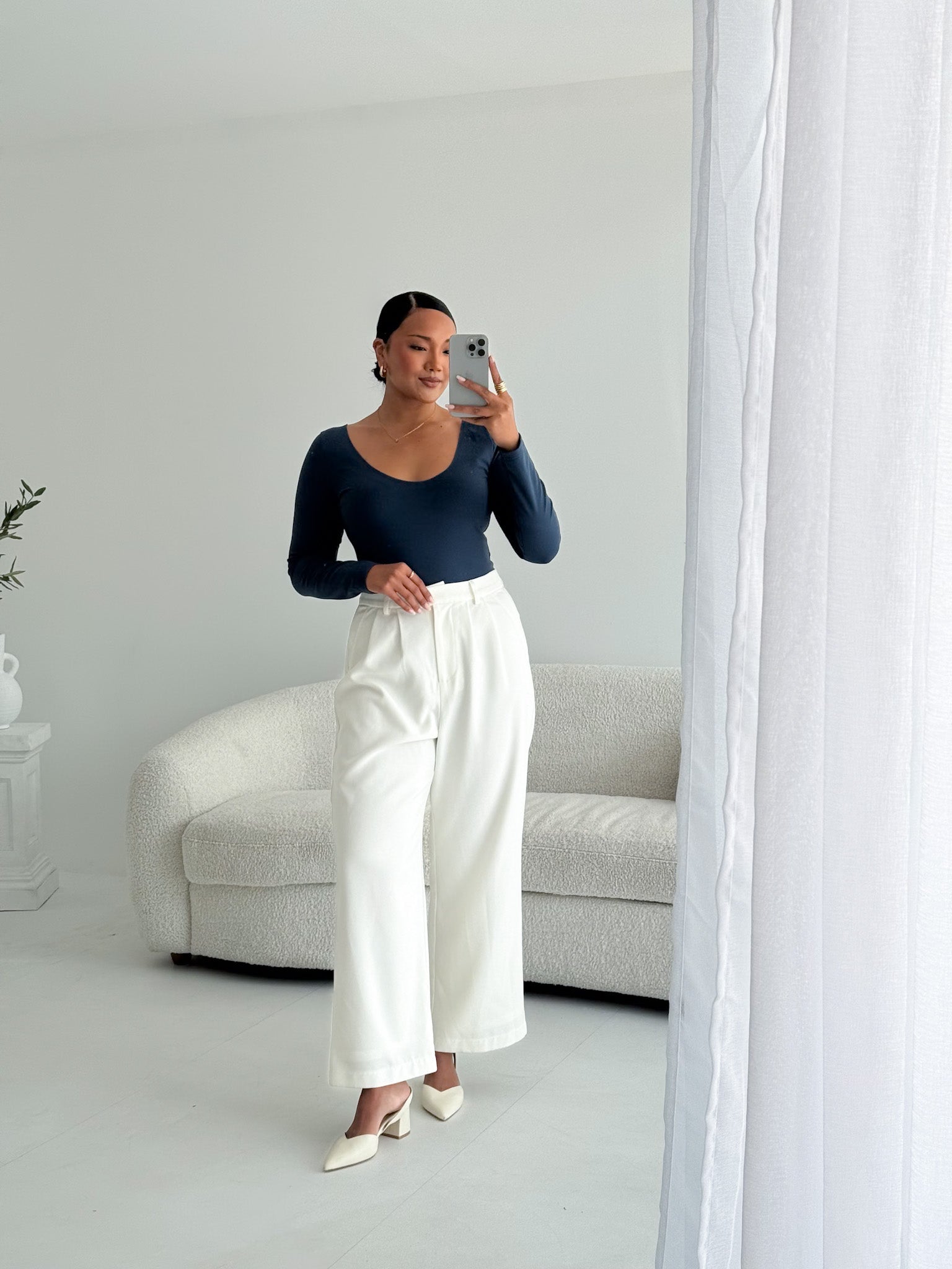 SCOOP NECK BODYSUIT DEEP TEAL - Fayt The Label