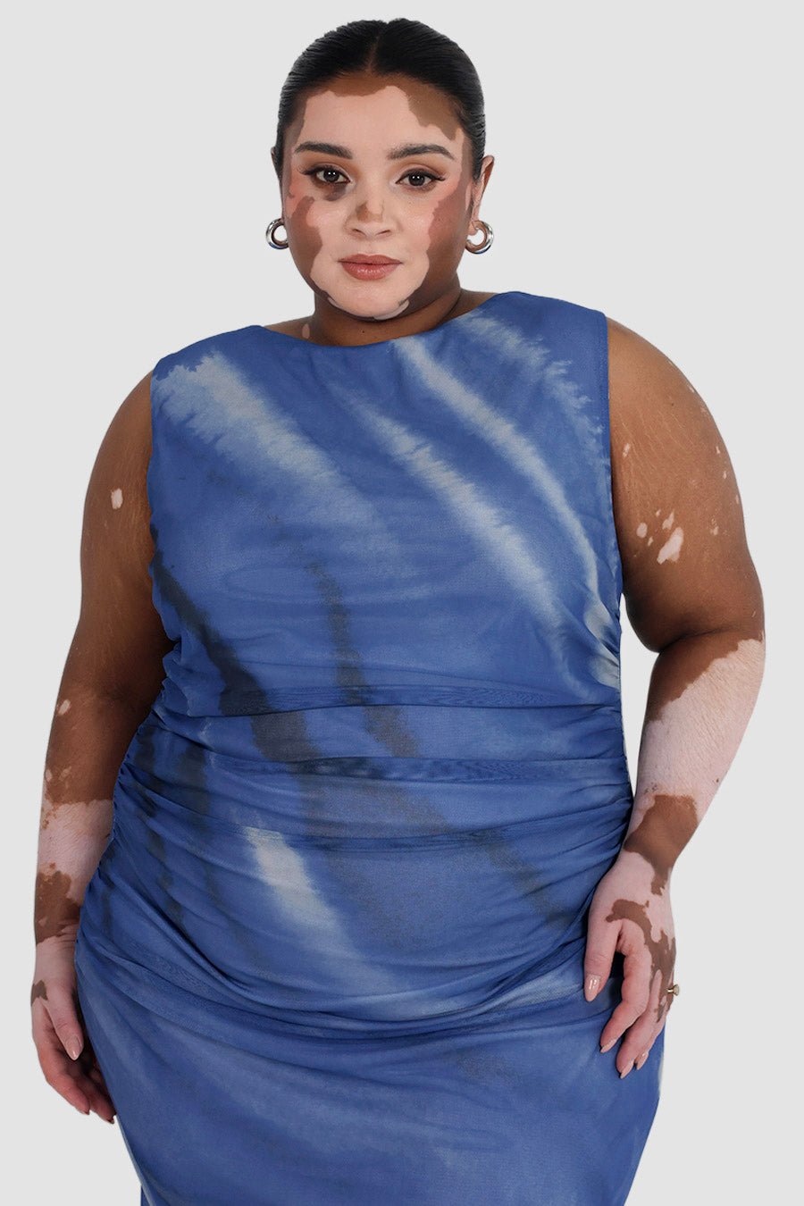 SELAYA DRESS AZURE WASH - Fayt The Label