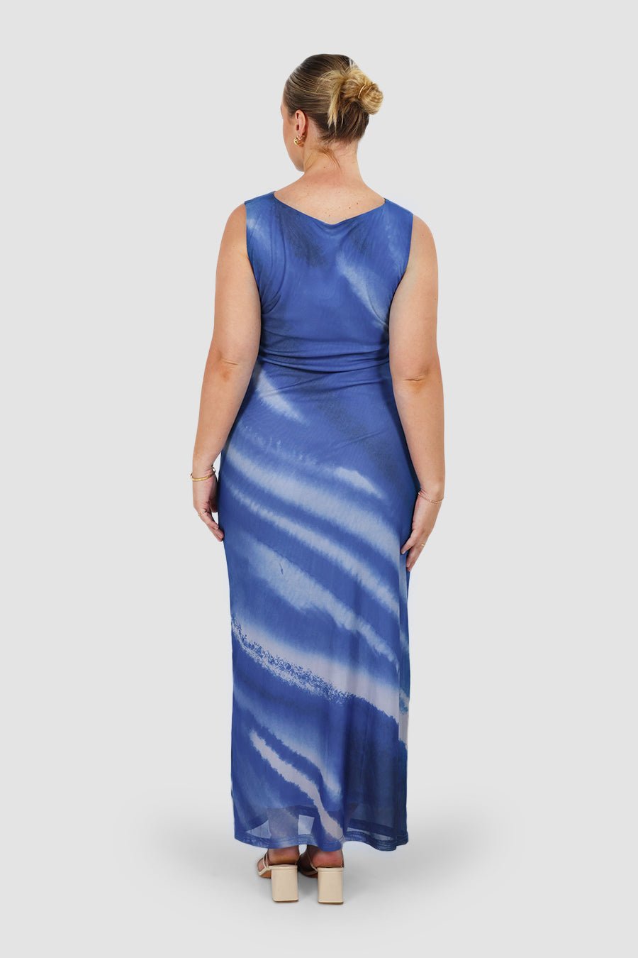 SELAYA DRESS AZURE WASH - Fayt The Label