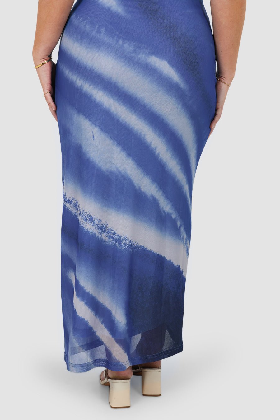 SELAYA DRESS AZURE WASH - Fayt The Label