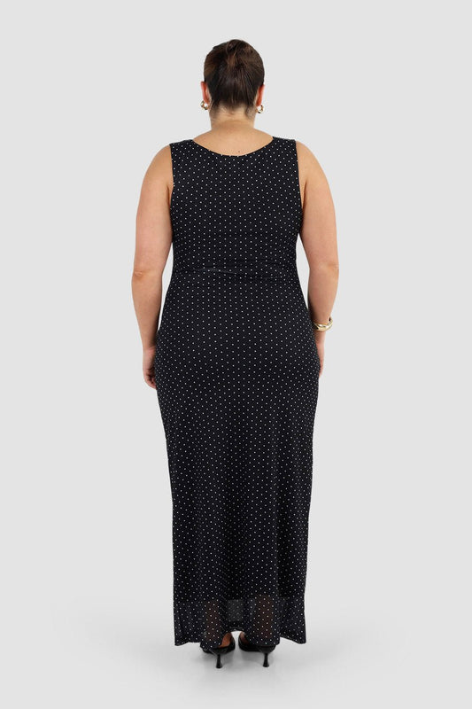 SELAYA DRESS BLACK SPOT - Fayt The Label