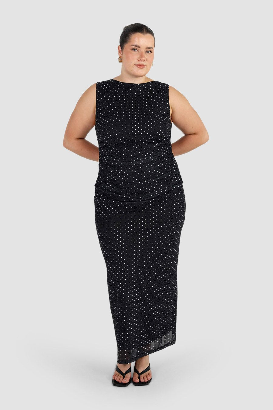 SELAYA DRESS BLACK SPOT - Fayt The Label